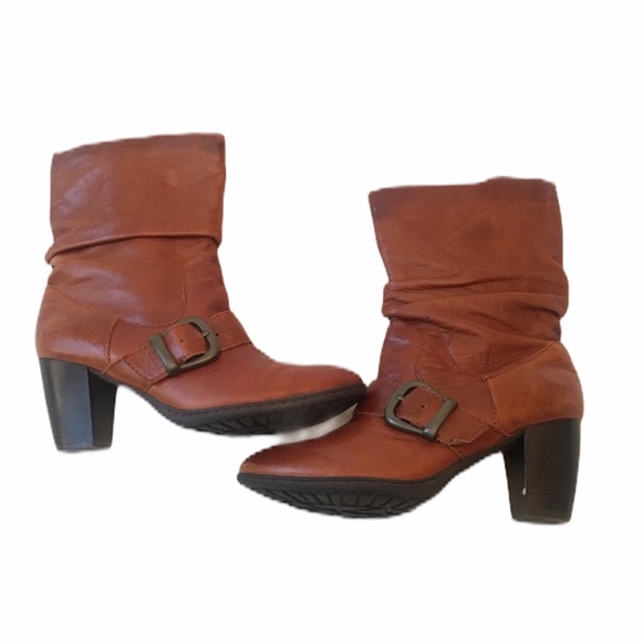 Vintage b.o.c. Born London‎ Tan Mid Calf Boots 8.5 - Picture 1 of 15